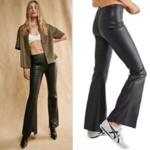 We The Free Sleek Black Flare Pants